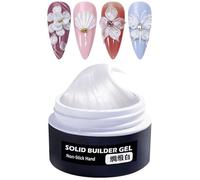 Molding Gel for Nails, Non-Sticky Nail Sculpting Gels, Easy-Shape Formula for Nail Extensions and Art, Professional Salon Manicure Supply for Practice Fashion Holiday Party Use, Creative Design 15g