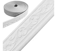 Molding Trim 1 Roll 33ft 3D Peel and Stick Trim Molding Self-Adhesive Wall Trim DIY Bendable Tailorable Decorative Wall Molding for Bedroom Living Room