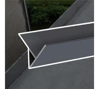 Molding Trim Outer of Roof Exterior Wall Outer Sill, Beak Lines Building Eave Protective Device for Balcony, Roof Edge Drip Rail Aluminum Alloy Trim Molding Strip(10 pcs,Length 150cm)