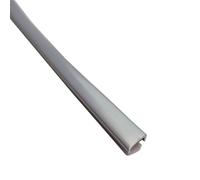 Molding Trim Peel and Stick,16 Ft Self Adhesive Edge Protector Strip U-Shape Corner and Edge Bumper Guards, for Cabinet Repair, Molding Trim Bar Edging(Matte Silver,12mm)