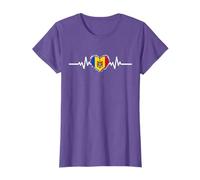 Moldova Flag Heartbeat Moldovan Roots T-Shirt