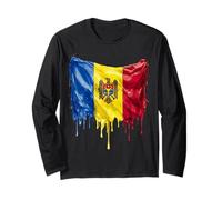 Moldova Flag Long Sleeve T-Shirt