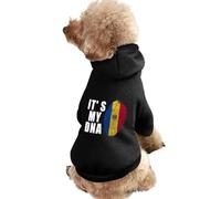 Moldova It'S My DNA Dog Clothes Short Sleeve Pet Hoodie Cute Cat Costume Jacket Tee for Small Dogs S