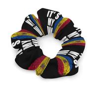 Moldova It'S My DNA Hair Scrunchies for Women Elastic Hair Bands Soft Hair Ties for Styling Gift Christmas Valentine's Day
