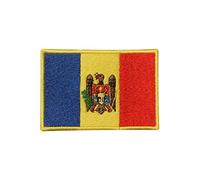 Moldova National Flag Iron On Patch Sew On Patch Embroidered Patch/Badge for Clothes