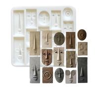 Molds for Baking - Food Grade Nonstick Abstract Face for Sculpting | Dessert Molds Funny Table Decor with Flexible Silicone, Culinary Shaping Tools for Chocolate Jelly Mousse and Food