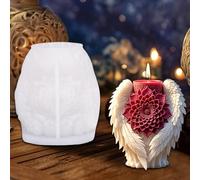Molds for Candles | Angel Wings Candle Making Silicone Mold,Craft Supplies Epoxy Art Tools, Crafting Tools for Wax Soap Clay Plaster Chocolate Cake Home Decor Art Projects