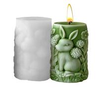 Molds for Candles, Attractive Design, 8x8.8x11.2cm, Rabbit Shape Candle Silicone Molds, Bunny Resin Casting Frame, Temperature Resistant Material, for Home