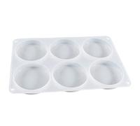 Molds for Resin Casting 6 Cavity Round Ornament Epoxy Resin Molds Great for Making Coasters Artwork Round Silicone