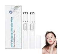 Mole and Wart Removal Pen, Non-Invasive Mole and Wart Removal Lase-r Pen, Upgrated Professional Dark Spot Remover for Face and Body, Suitable for All Skin Types (2pcs)