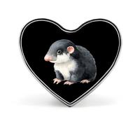 Mole Animal Badge Pin Brooch Button Stylish Heart Shaped Decorative for Clothes Backpacks Hats