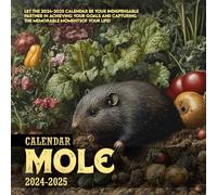 Mole Calendar 2024 2025: 16 Months of The Animal from Sep 2024 to Dec 2025,Square 8.5 x 8.5 Inches Gift For Organizing & Planning