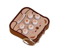 Mole Game Keychain - Pop Fidget Bag Charm, Stress Reduction Cute Glowing Accessory, Collectible Kids Toy Accessory Glow, Portable Bag Decoration For Kids Adults Children School Travel Fun Sensory Toy