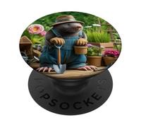 Mole Gardener - Funny Moles Animals Wildlife PopSockets Adhesive PopGrip
