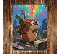 Mole Rainbow Memory Fragments (1) Retro Poster Metal Tin Sign Chic Art Retro Iron Painting Bar People Cave Cafe Family Garage Poster Wall Decoration 12x16inch(30x40cm)