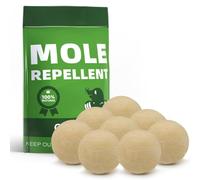 Mole Repellent for Lawns, Gopher Repellents Outdoor, Vole Repellent, Outdoor Lawn & Garden Mole Control, Moles Deterrent for Garden/Lawn, Get Rid of Moles Yard Safe to Use-8P