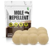 Mole Repellent Outdoor, Gopher Repellent, Vole Repellant, Moles Deterrent for Lawn, Mole Control, Groundhog Repellents, Keep Mole and Vole Out of Your Yard-10P