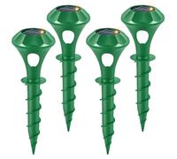 Mole Repellent, Solar Powered Snake Repellent for Yard, Ultrasonic Vole Repeller Outdoor, IP65 Waterproof Gopher Repellent, Skunk Deterrent, Groundhog Remover Devices for Garden, Lawn (4 Pack)