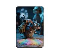 Mole Steals Memory (1) Retro Poster Metal Tin Sign Chic Art Retro Iron Painting Bar People Cave Cafe Family Garage Poster Wall Decoration 8x12inch(20x30cm)