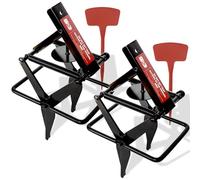 Mole Traps 2 Pack, Scissor Mole Trap That Kill Best，Mole Traps for Lawns Ground，Easy Step Mole Eliminator，Black Coated