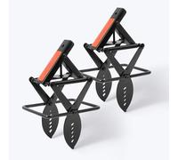 Mole Traps That Kill Better, Pack of 2 Scissor Traps, Elegant Stainless Steel Black Finish