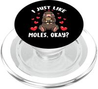 Mole With Stuffed Animal I Just Like Moles PopSockets PopGrip for MagSafe