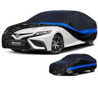 Molebt Car Cover Waterproof All Weather for Automobiles, Outdoor Full Exterior Covers Snow Sun Rain Dust Protection, Universal Fit Sedan (182-193 inch)
