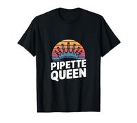 Molecular Biology Pipette Queen Retro T-Shirt