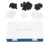 Molecular Crystal Structure Model Kit Educational Science Teaching Aid for Schools Teachers Students Plastic Atoms Storage Box