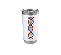 Molecular Deoxyribonucleic Acid Double Helix DNA Stainless Steel Insulated Tumbler