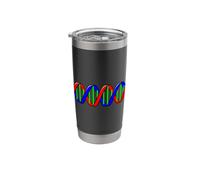 Molecular Deoxyribonucleic Acid Double Helix DNA Stainless Steel Insulated Tumbler