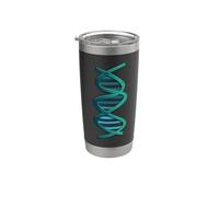 Molecular Deoxyribonucleic Acid Double Helix DNA Stainless Steel Insulated Tumbler
