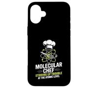Molecular Gastronomy Chef Stirring Up Trouble Atomic Level Case for iPhone 16 Plus