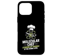 Molecular Gastronomy Chef Stirring Up Trouble Atomic Level Case for iPhone 16 Pro Max