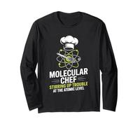 Molecular Gastronomy Chef Stirring Up Trouble Atomic Level Long Sleeve T-Shirt