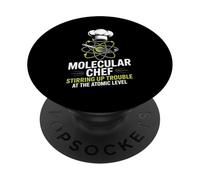 Molecular Gastronomy Chef Stirring Up Trouble Atomic Level PopSockets Adhesive PopGrip
