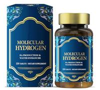 Molecular Hydrogen Water Tablets, 120 Hydrogen Tablets for Drinking Water, 200mg Magnesium Per Tablet, Promotes Brain Health, Boosts Energy, Instant Water, Non-GMO, Vegan, Gluten Free