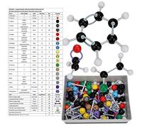 Molecular Model Kit, 267Pcs Organic Chemistry Electron Orbital Building Set with Durable Atoms and for Students Teachers and Classroom Science Education Molecular Structure Learning