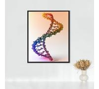 Molecular Structure Diamond Painting, 5d Diamond Painting Kits for Adults Gene, Full Drill Crystal Art Kits for Adults Cross Stitch Embroidery Crafts Pictures for Gifts 32x44in/80x110cm PJY9 E-2