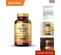 Molecularly Distilled Omega 3-6-9 - 60 Softgels, Pure Fish Flax Borage Oil