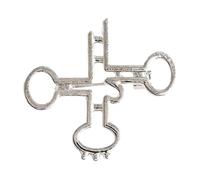 Molecule Series Enamel Pin: Caffeine, Serotonin, Dopamine - Scientific Badge for Backpack, Normal, Non-precious metal
