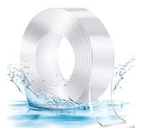 MOLEDA Nano Double Sided Tape Heavy Duty, Sticky Nano Tape Clear Extra Strong Adhesive Tape Traceless Washable, Transparent Mounting Gel Grip Removable Reusable Non Marking (50mm*3m)