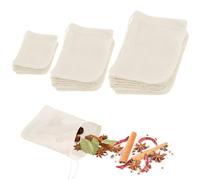 MOLENCO 30 Pcs Spice Bags for Cooking, Muslin Bags, Reusable Tea Bags, Empty Cotton Muslin Drawstring Bags, Soup Bags Cheesecloth Bags, Muslin Drawstring Bags for Spices Storage Loose Tea Coffe