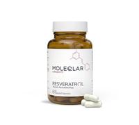 MoleQlar Trans Resveratrol 60 Capsules, 500 mg Per Serving, from Yeast