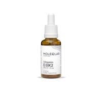 MoleQlar Vitamin D3 K2 Drops, 1000 Iu D3 and 20 mcg K2 Mk 7 Per Drop, Oil | 1000 Iu Vitamin D3 And 20 mcg All Trans Vitamin K2 Mk 7 Per Drop, Vitamin Oil With Mct Carrier, Dropper