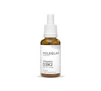 MoleQlar Vitamin D3 K2 Drops, 1000 Iu D3 and 20 mcg K2 Mk 7 Per Drop, Oil
