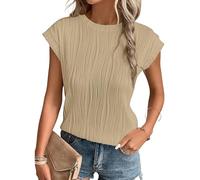 MOLERANI T Shirts for Women - Short Sleeve Ladies Tops Round Neck Blouses Tees Solid Summer Knit T-Shirts Mika 2XL