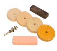 Moleroda Drill Mounted Metal Polishing Kit - 5 Piece Set with Compounds | Reusable Attachments for All Metals | Compatible with Standard Drills | Professional Grade DIY Buffing