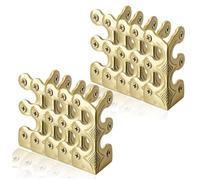 MOLERRI 10pcs Baseboard Corner Protectors-Brass Skirting Board Corner Protectors,Decorative Protector Cover,for Table Cabinet