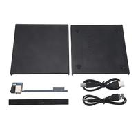 MOLERRI 12.7mm External DVD Enclosure USB 2.0 External DVD/CD-ROM Case for Laptop Desktop PC Optical Disk Drive SATA to SATA